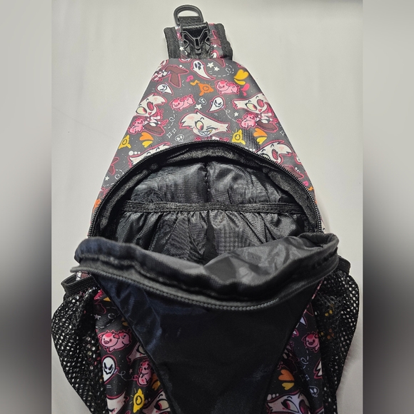 Angel Dust Hazbin Hotel Bookbag - Sling Backpack - New - Crossbody - Picture 3 of 6